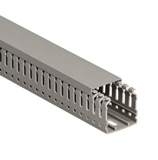 Кабель-канал перфорированный 40х40 cерый DEKRON DEK0802-0004