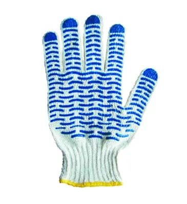 Перчатки х/б с покрытием ПВХ «Волна», 5 нитей, 7,5 класс вязки, 54-56 г - Фото 2