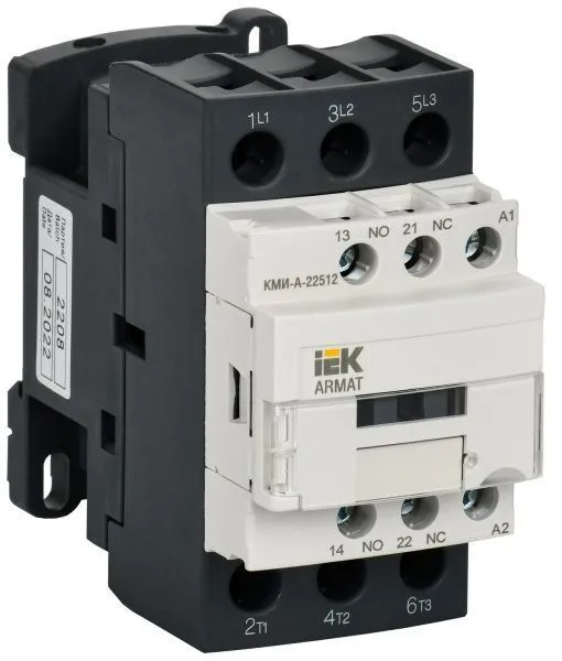 ARMAT Контактор КМИ-А-22512 LC1D 25А 230В/АС3 1NO/1NC IEK для управления электросетью
