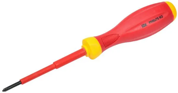 ARMA2L 3 Отвертка диэлектрическая PH0х75 K3 IEK A2L3-SC30-K3-PH-00-075