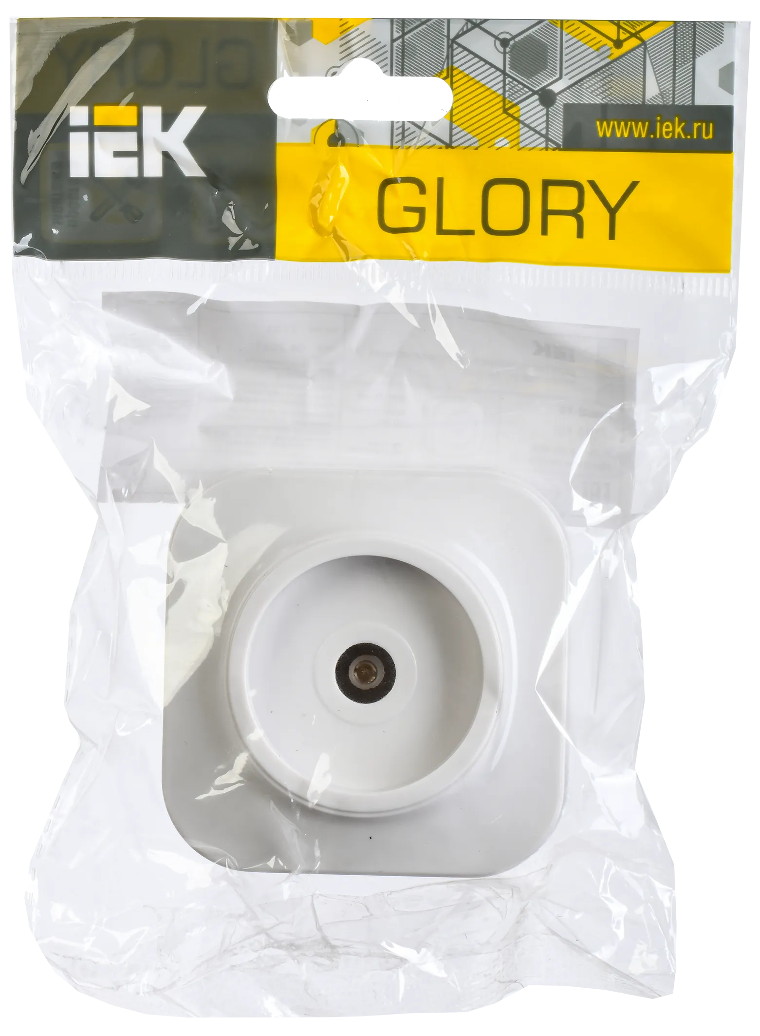 GLORY Розетка для открытой установки TV РТВ20-ХБ белый IEK - Фото 2