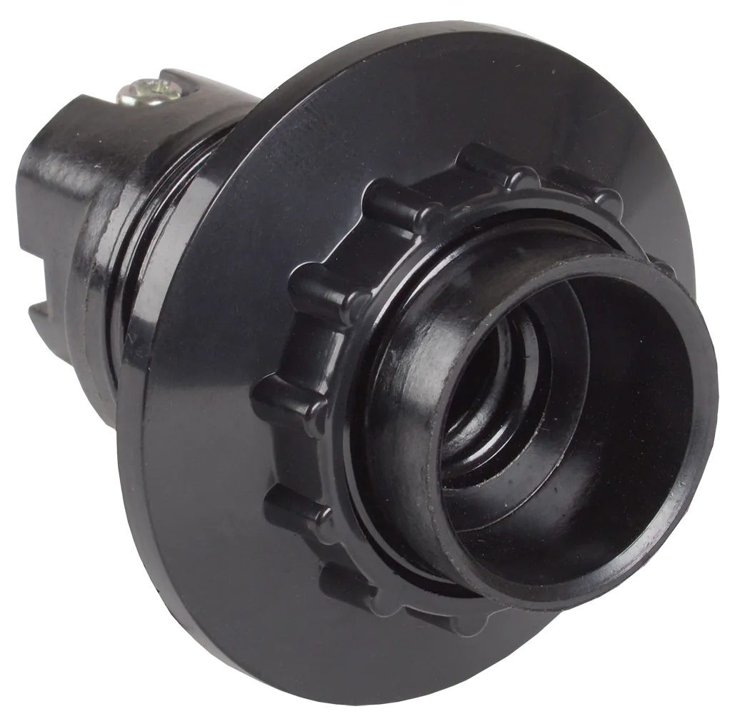 Патрон с кольцом Пкб14-04-К11 карболитовый Е14 черный (индивидуальный пакет) IEK