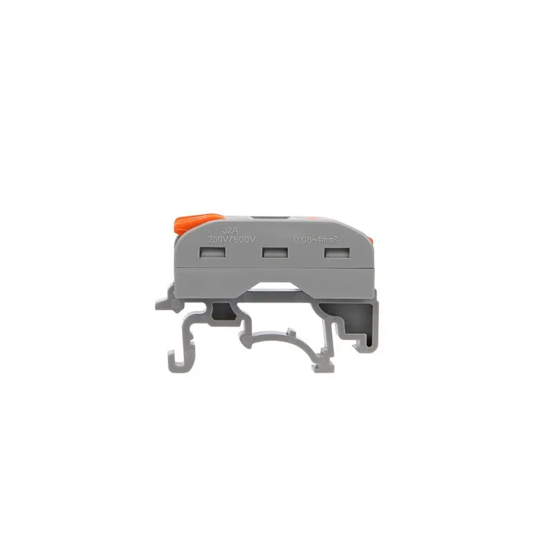 Клемма СМК 222-423D проходная 3-полюсная, с креплением на DIN-рейку (0,08-4 мм²) серая (50 шт./уп.) REXANT - Фото 5