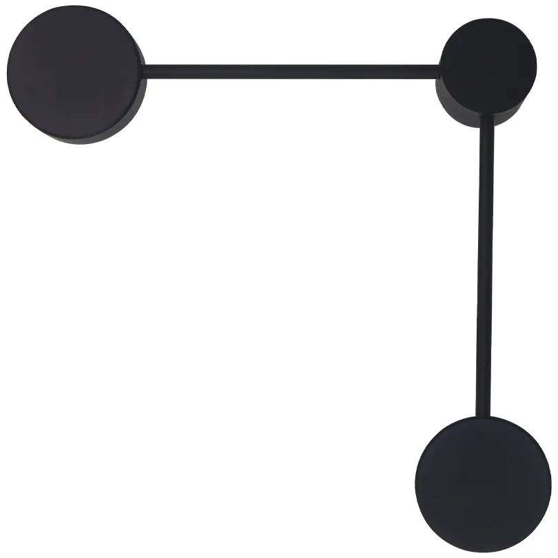 Накладной светильник WOLTA WSL-GX53/13E под лампу GX53 IP20 Чёрный MOLECULE 330x330 WSL-GX53/13E