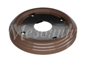 Рамка одноместная пластиковая, D 92x14 мм, цвет - какао, серия УСАДЬБА, ТМ МЕЗОНИНЪ GE30701-70