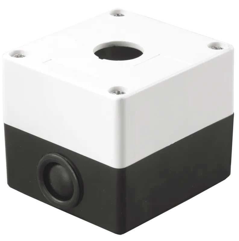 Корпус поста КП101 для кнопок управления 1 место белый IEK