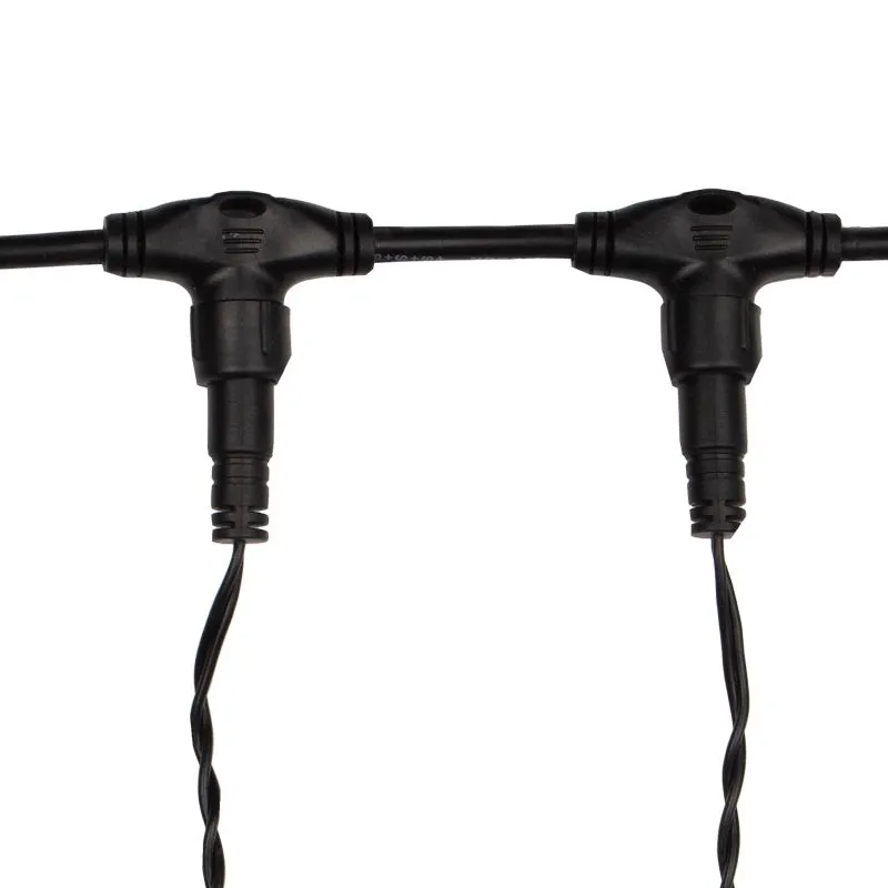 Гирлянда Светодиодный Дождь 2х3м, постоянное свечение, черный провод, 230 В, диоды ЖЁЛТЫЕ - Фото 5