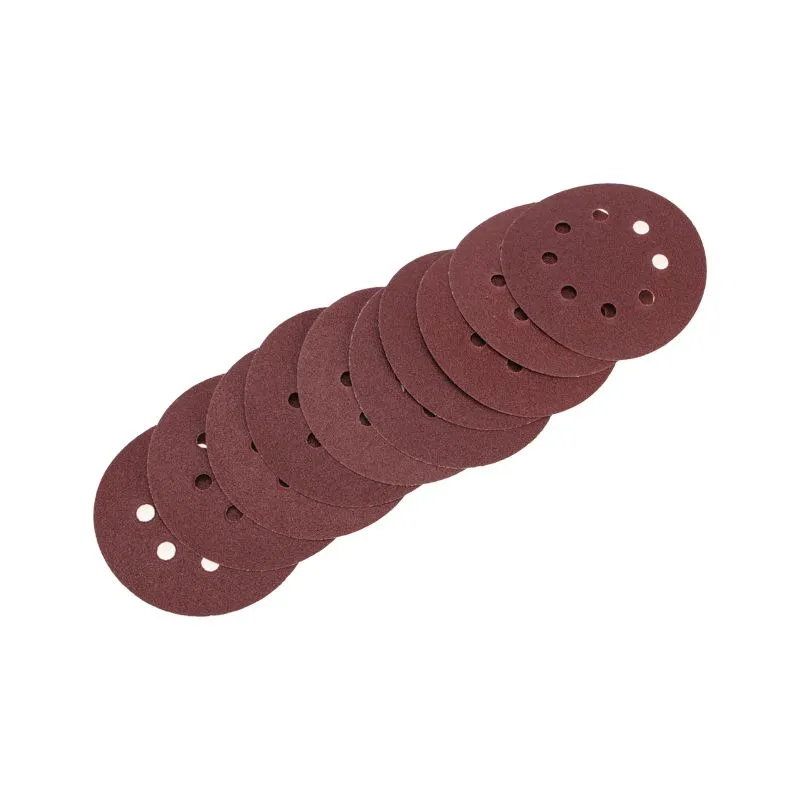 Диск абразивный на ворсовой основе, на липучке, перфорированный, P180, 125мм, 10 шт. KRANZ - Фото 3