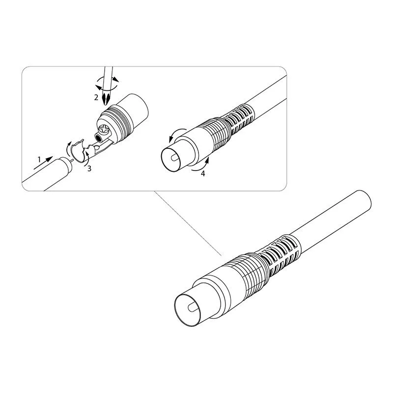 TV-разъем штекер без пайки черный REXANT - Фото 3