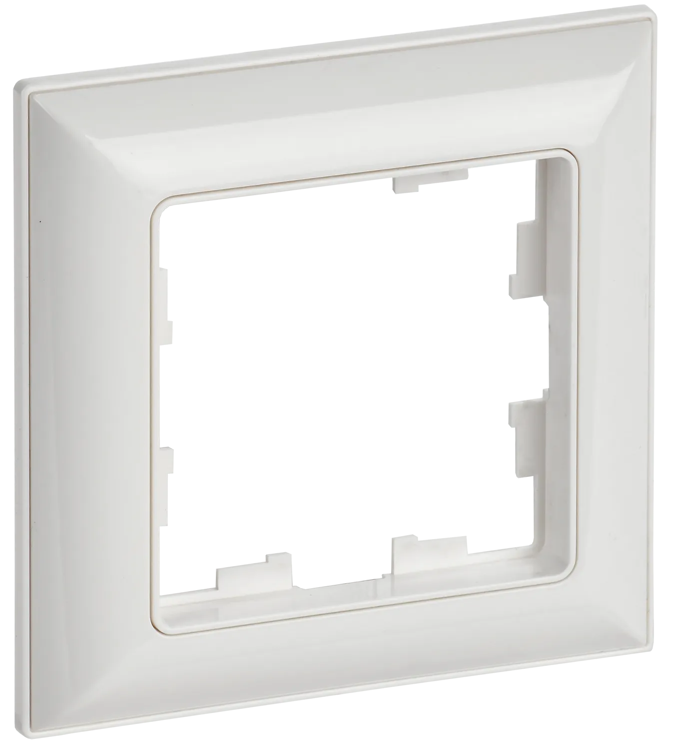 BRITE Рамка 1-местная РУ-1-Бр белый/белый IEK