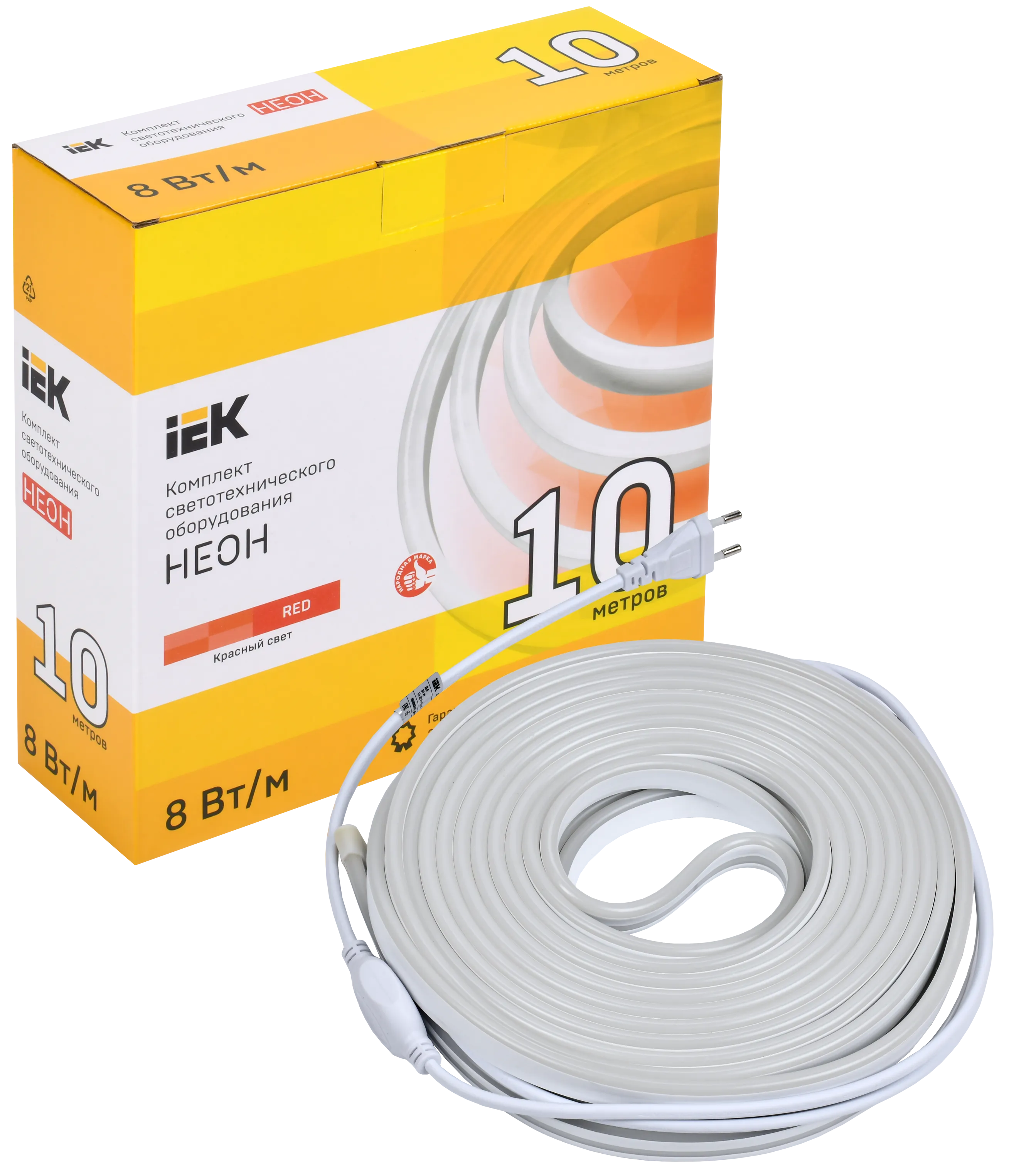 Комплект светодиодной подсветки "Неон" (лента LED 10м LSR5-2835R120-8-IP65-220В + драйвер) IEK - Фото 2