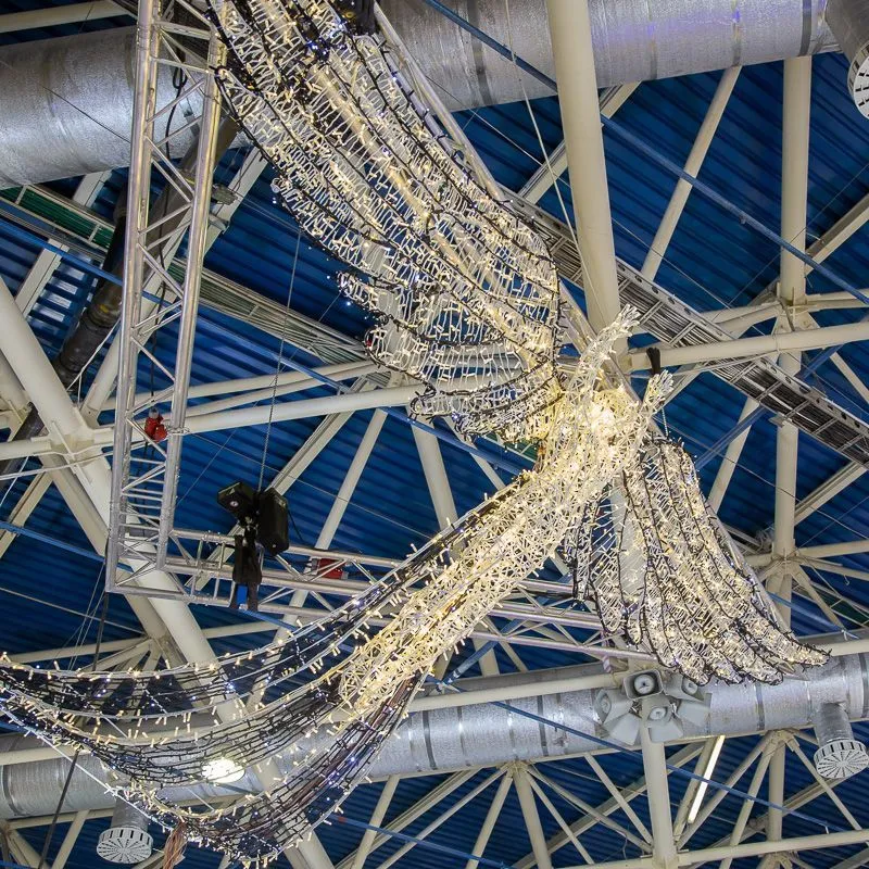 Световой арт-объект Ангел 600х250 см S-0001