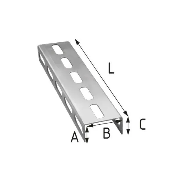 Профиль перфорированный 40х30х2500мм