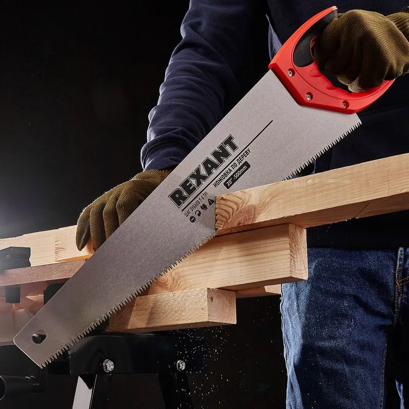 Ножовка по дереву Зубец 500мм, 7-8 TPI, каленый зуб 2D, двухкомпонентная рукоятка REXANT - Фото 2