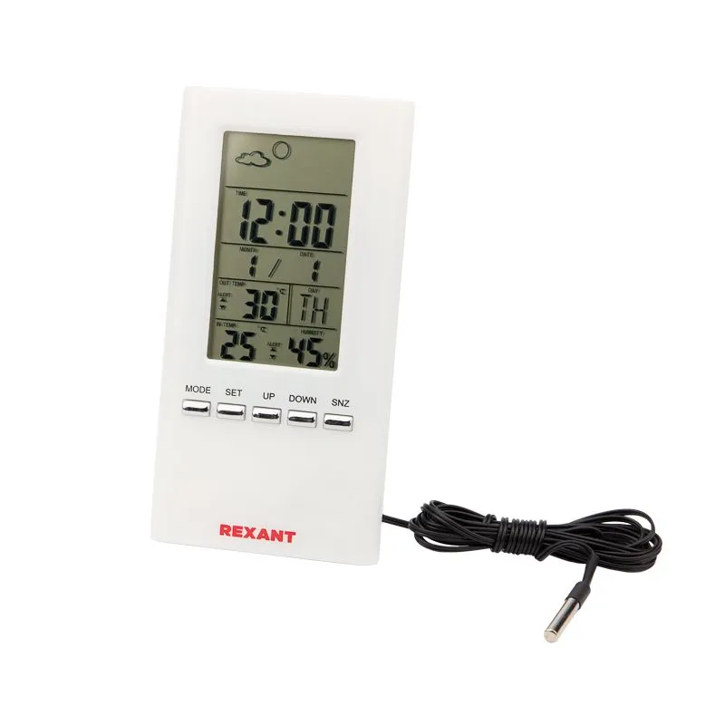 Метеостанция комнатно-уличная S3331SC с проводным датчиком REXANT