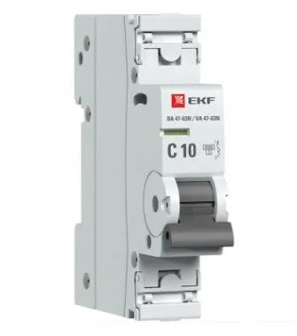 Авт. выкл. 1P 10А (C) 6кА ВА 47-63N EKF PROxima