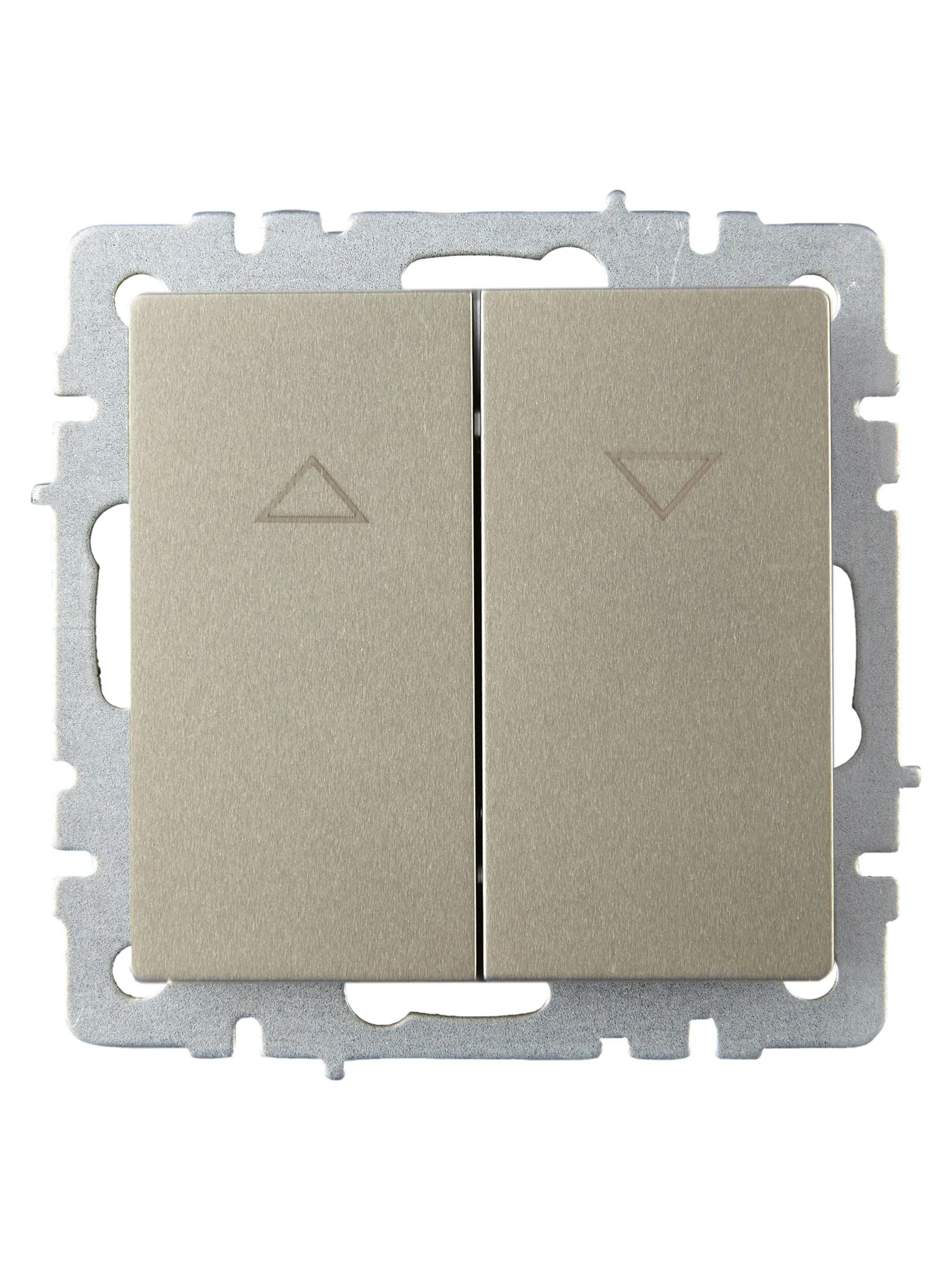 BRITE Выключатель жалюзи 10А ВС10-1-5-БрШ шампань IEK - Фото 5