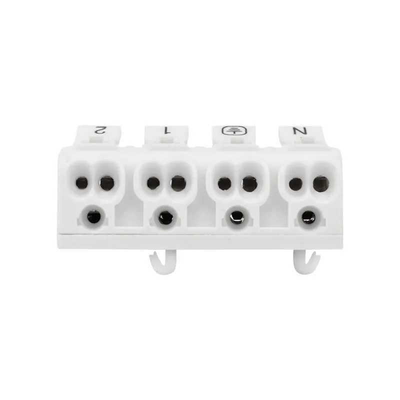 Клемма пружинная соединительная КСП 4-полюсная с монтажными ножками (50 шт./уп.) REXANT - Фото 4