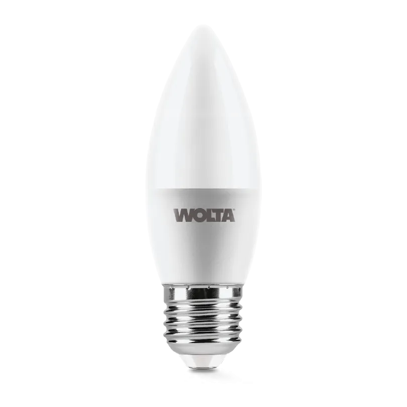 Лампа светодиодная "Свеча-C37" 10Вт 800лм 4000К Е27 (50шт/уп) WOLTA - Фото 2