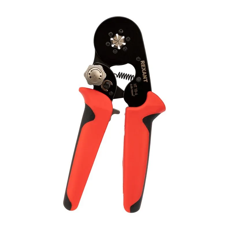 Кримпер HT-10-6 для обжима штыревых наконечников 0,08-10,0мм² с регулятором прижимного усилия REXANT - Фото 5