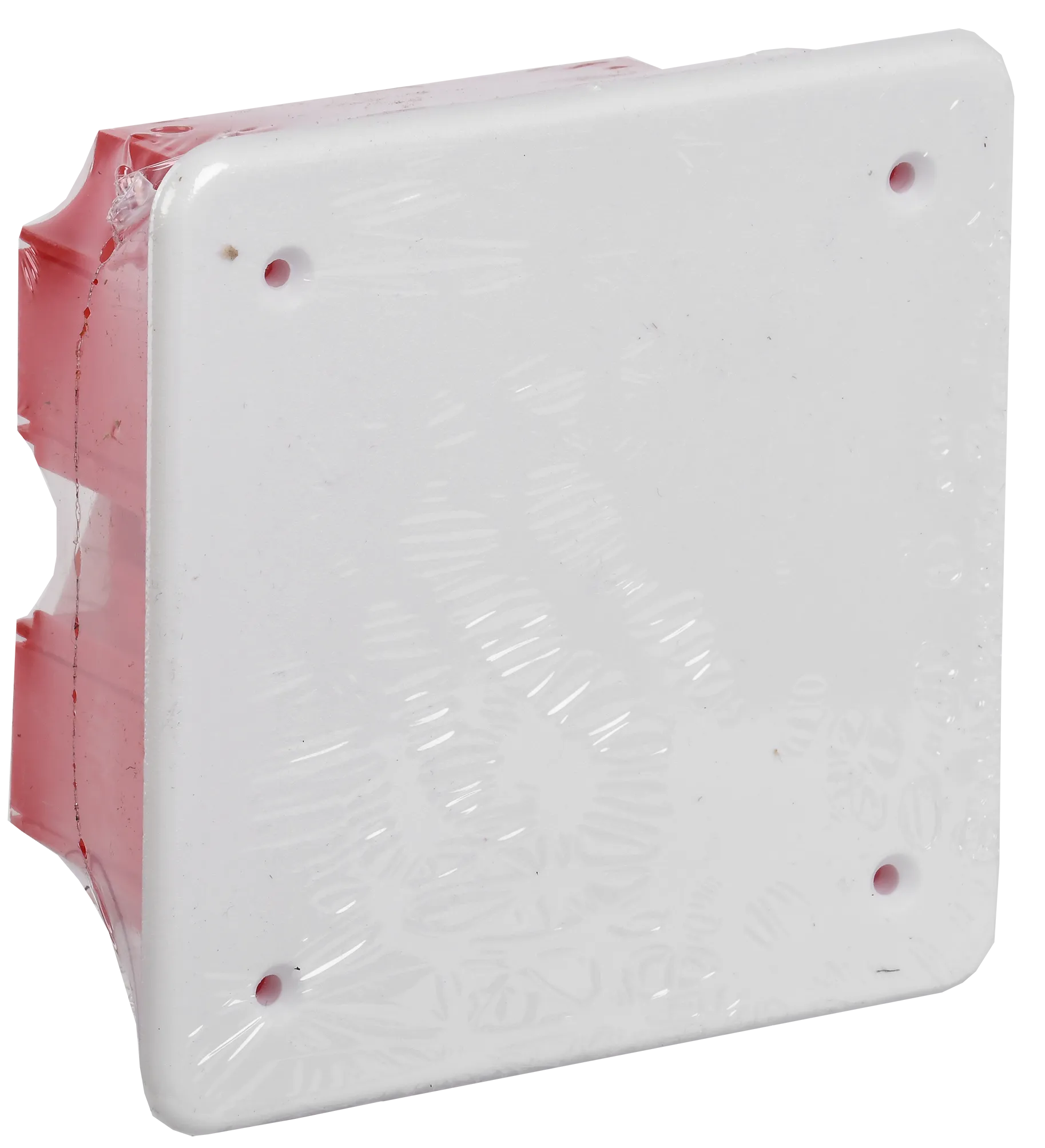 Коробка распаячная КМ41001 для твердых стен безгалогенная (HF) 92х92х45мм с саморезами с крышкой IEK - Фото 2