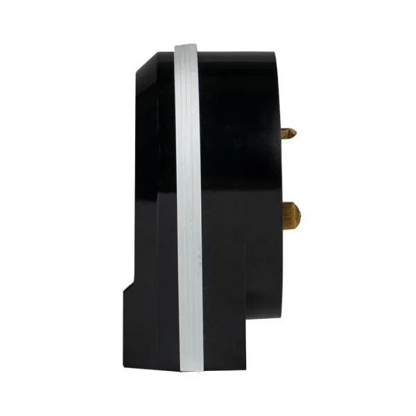 Вилка для разъема РШ-ВШ 32А 250В 2P+PE карболитовая черн. EKF - Фото 2