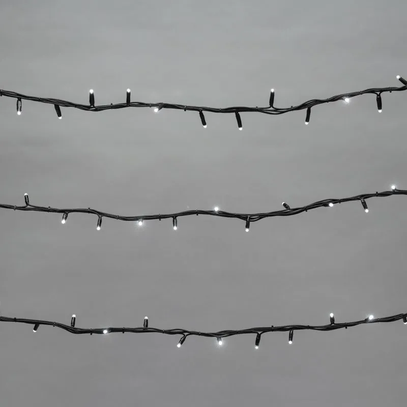 Гирлянда Твинкл Лайт 20 м, 240 LED БЕЛЫЙ, черный Каучук, IP67, динамика, 230В соединяется NEON-NIGHT - Фото 3