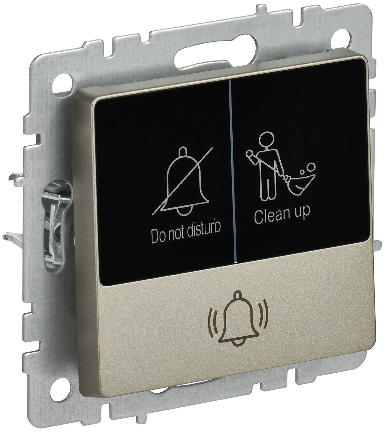 BRITE Кнопка звонка с индикацией для отелей 10А ВС10-1-9-БрШ шампань IEK