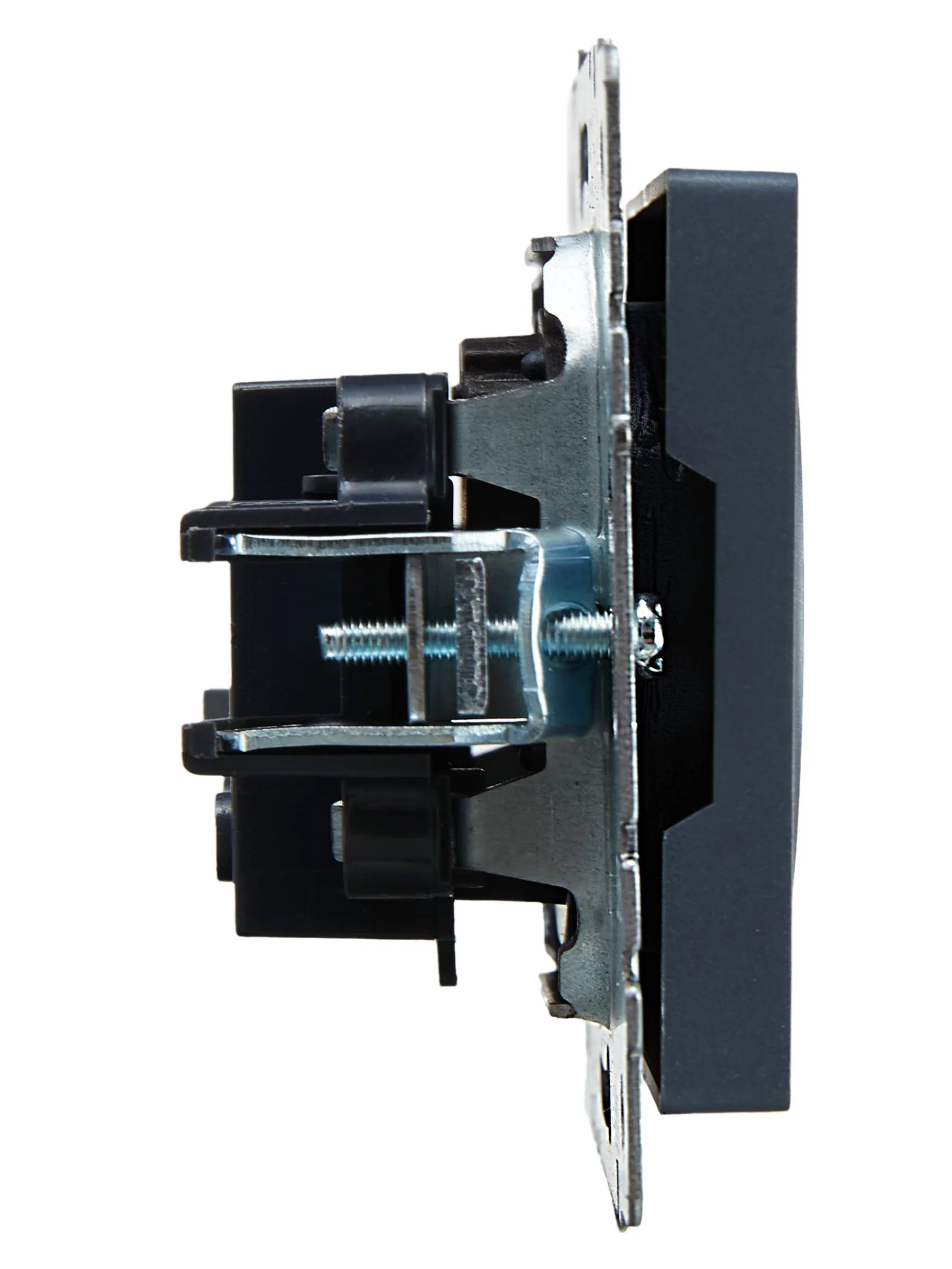 BRITE Розетка 1-местная без заземления с защитными шторками 10А РСш10-2-БрМ маренго IEK - Фото 7