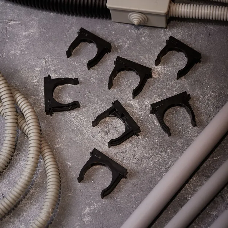 Крепеж-клипса для монтажного пистолета Ø 40 мм, черная (25 шт/уп) REXANT - Фото 2