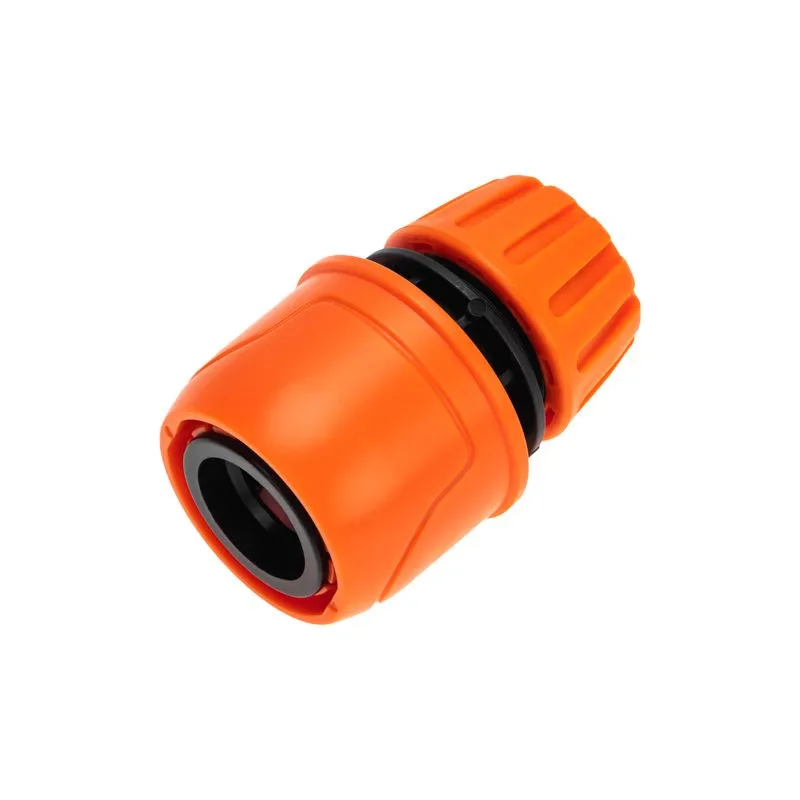 Коннектор для шланга, быстросъемный, 1/2", с аквастопом ЧЕТЫРЕ СЕЗОНА