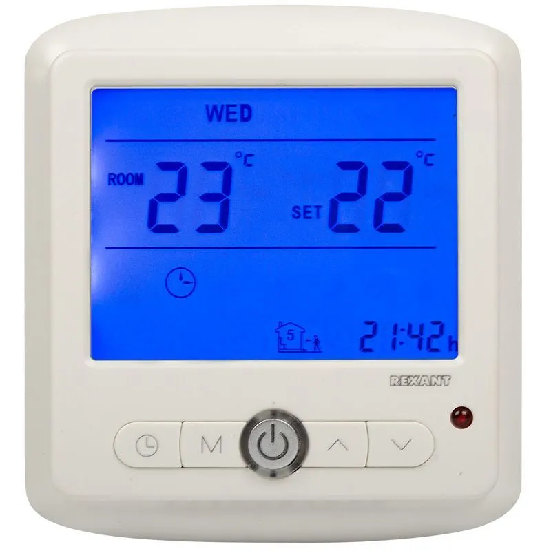 Терморегулятор R860XT с дисплеем и автоматическим программированием REXANT 51-0560