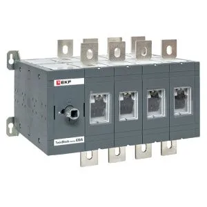 Рубильник 630A 4P реверсивный без рукоятки управления TwinBlock EKF 