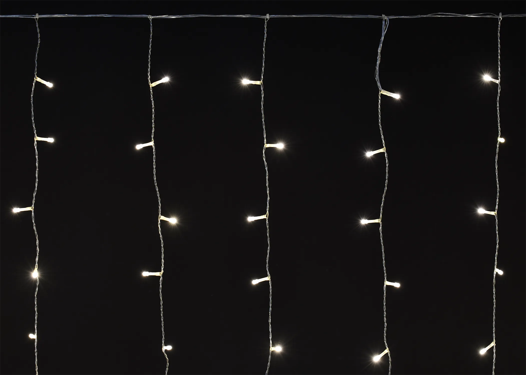 LIGHTING Гирлянда бахрома 4,5х0,7м 200 светодиодов теплый белый свет IP44 прозрачный шнур 3м 230В транзит IEK LGDU301-1-200-L3-T-S-44