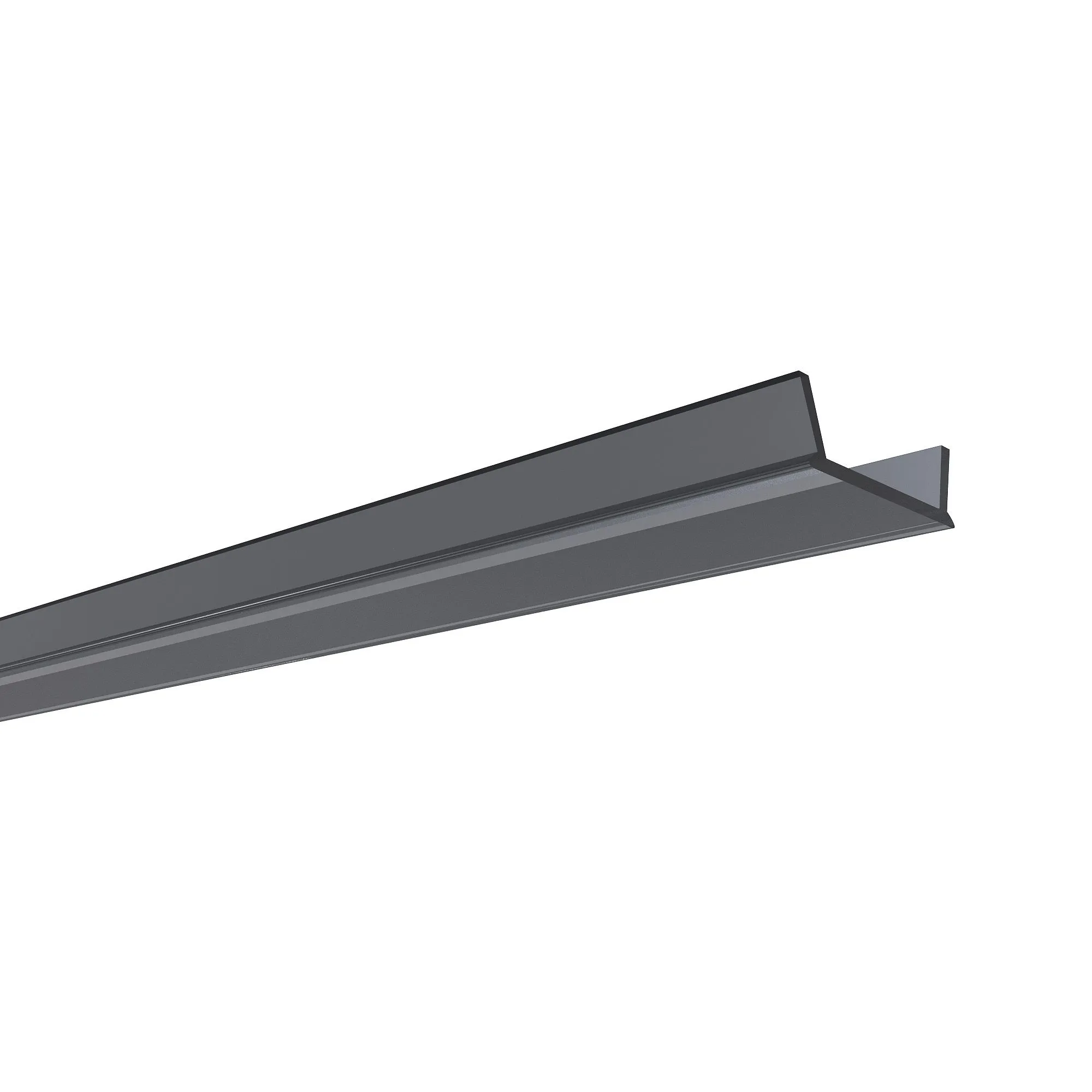 Профиль алюминиевый  угловой, накладной, черный, 28,5х10,4мм, 1м, шир. ленты до 10мм - Фото 6