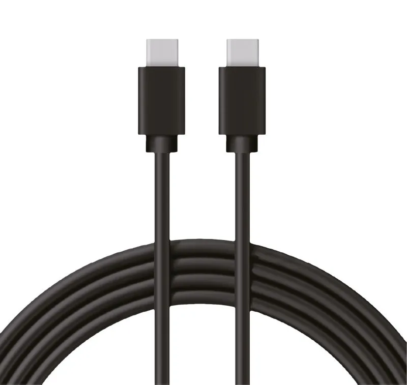 Кабель Type-C - Type-C, 2A, 1м, ПВХ, черный REXANT 18-1834