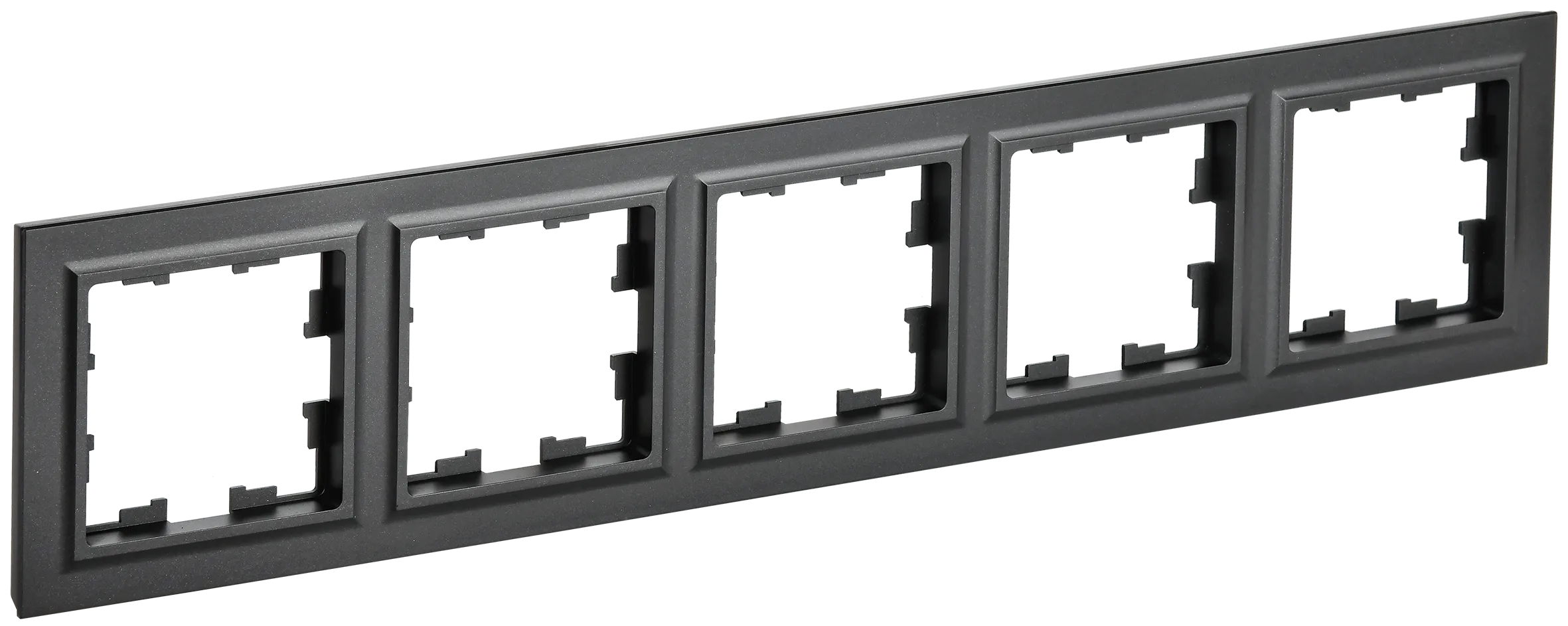 BRITE Рамка 5-местная РУ-5-БрЧ черный IEK