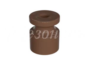 Изолятор пластиковый для наружного монтажа витой электропроводки, D20х24мм, цвет - какао GE30025-70-R10