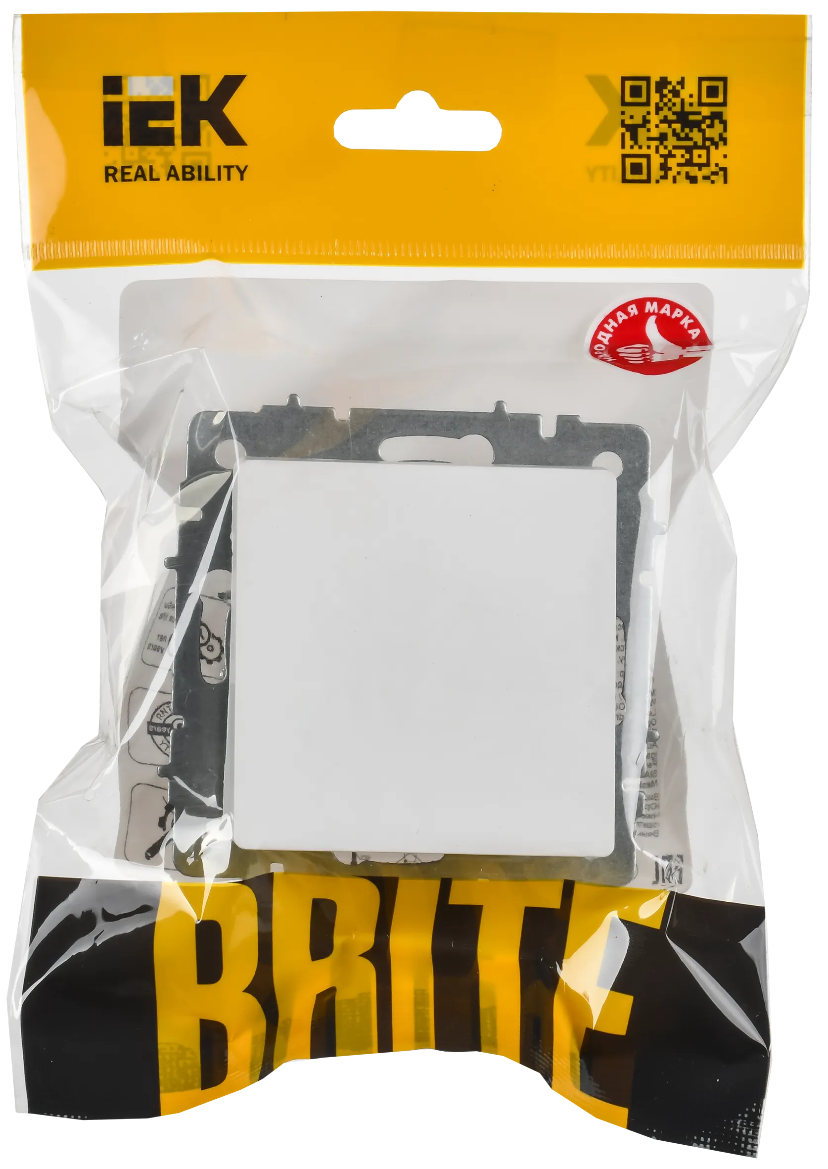 BRITE Вывод кабеля МВ10-БрАБ арктический белый IEK - Фото 2