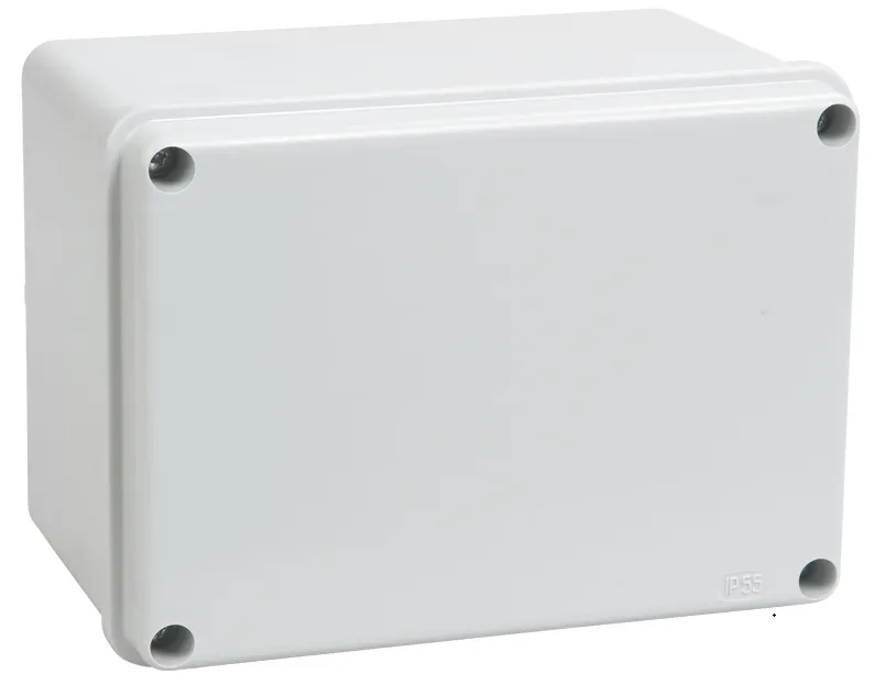 Коробка распаячная КМ41261 для открытой проводки 150х110х85мм IP44 (RAL 7035, гладкие стенки) IEK