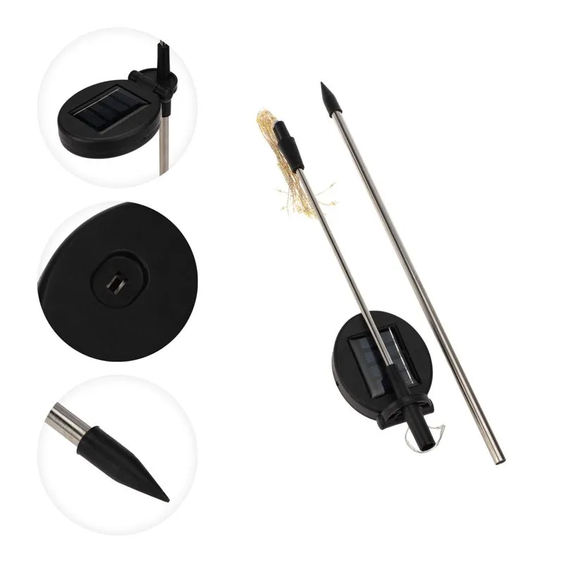 Светильник грунтовый Одуванчик большой 3000К, со встроенным аккумулятором, солнечной панелью, датчиком освещенности LAMPER - Фото 3