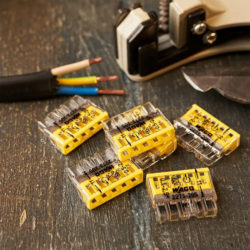 2273-205 Экcпресс-клемма, 5-проводная до 2,5 мм², (6 шт/уп)  WAGO - Фото 2