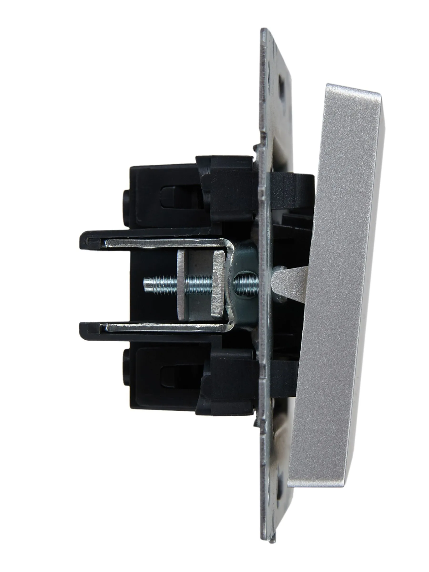 BRITE Выключатель 1-клавишный 10А ВС10-1-0-БрА алюминий IEK - Фото 2