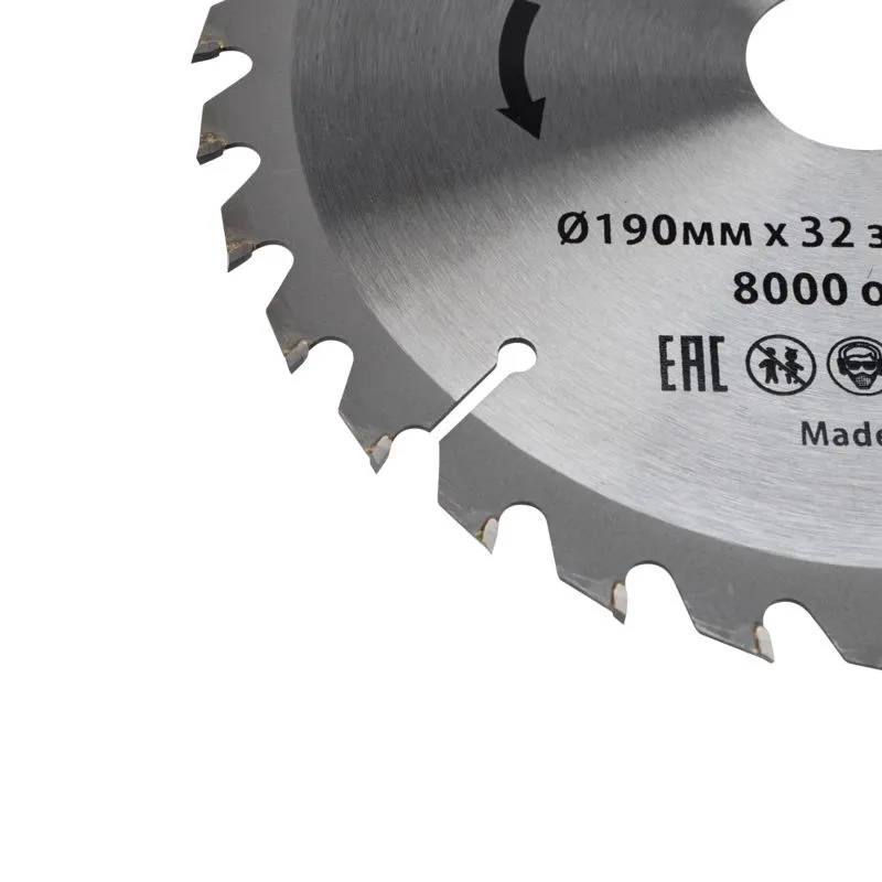 Диск пильный 190 мм х 32 зуб х 30/20 мм KRANZ - Фото 2