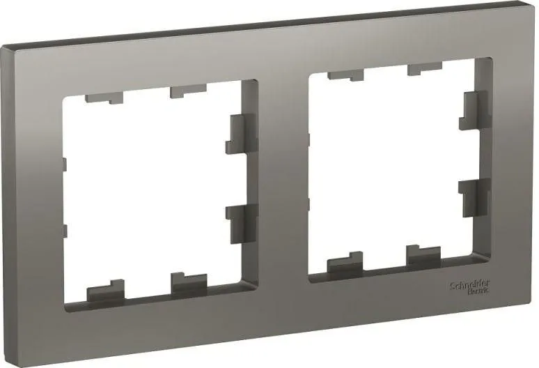 Рамка 2-м AtlasDesign универс. сталь SE ATN000902