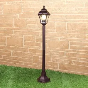 Светильник уличный на столбе IP44 Apus F шоколад GL 1009F Elektrostandard a043116