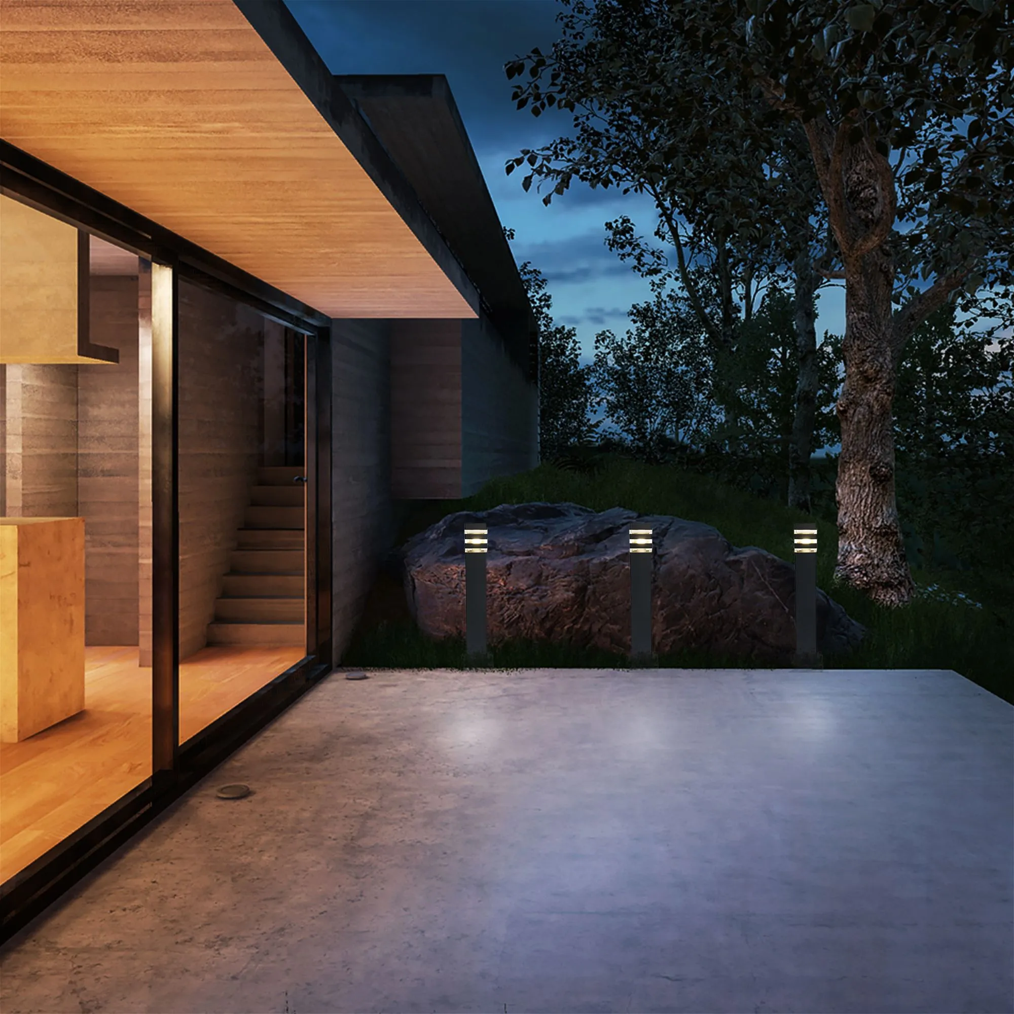 Светильник ландшафтный IP54 1550 TECHNO черный Elektrostandard - Фото 7