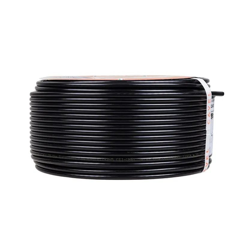 Кабель коаксиальный SAT-703PE, Cu/Al/CuSn, 75%, 75Ом, 100м, OUTDOOR, черный CAVEL - Фото 3