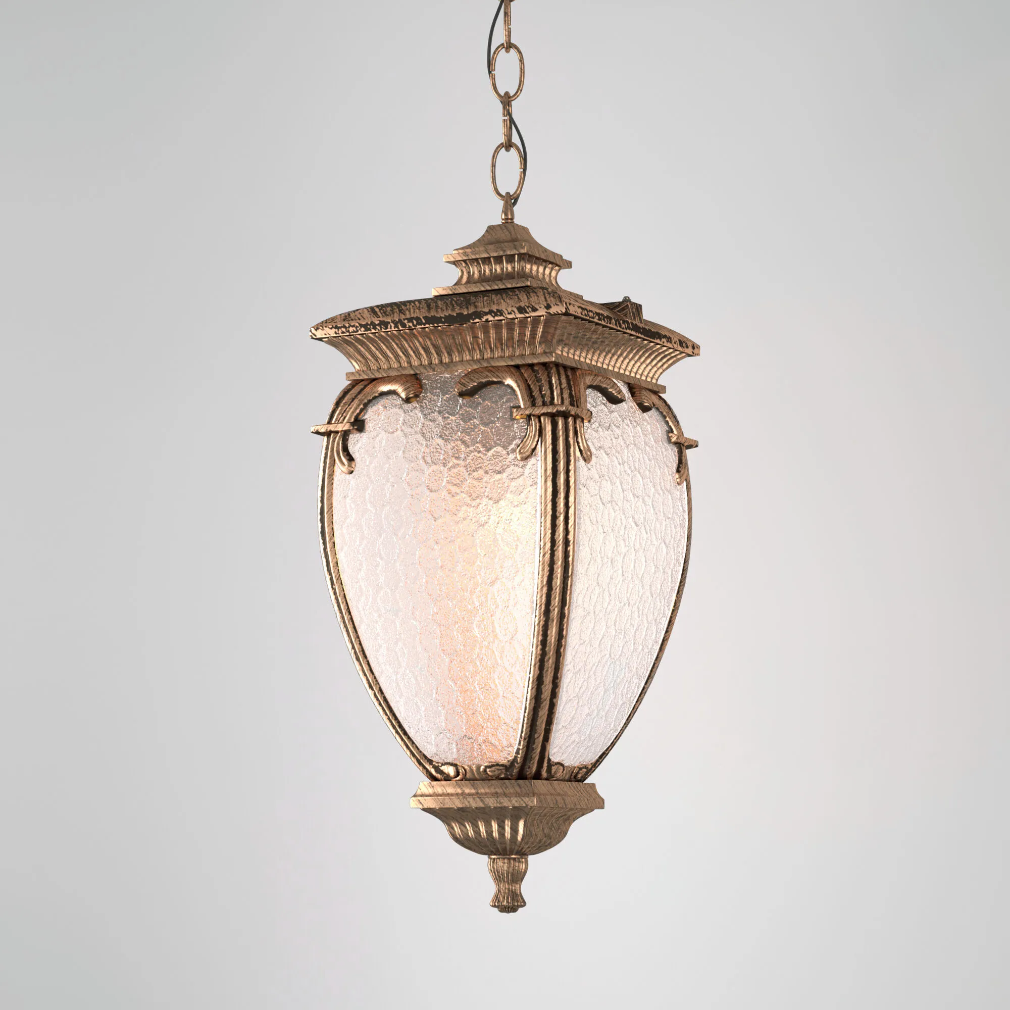 Светильник уличный подвесной IP44 Andromeda H черное золото GLYF-8024H Elektrostandard