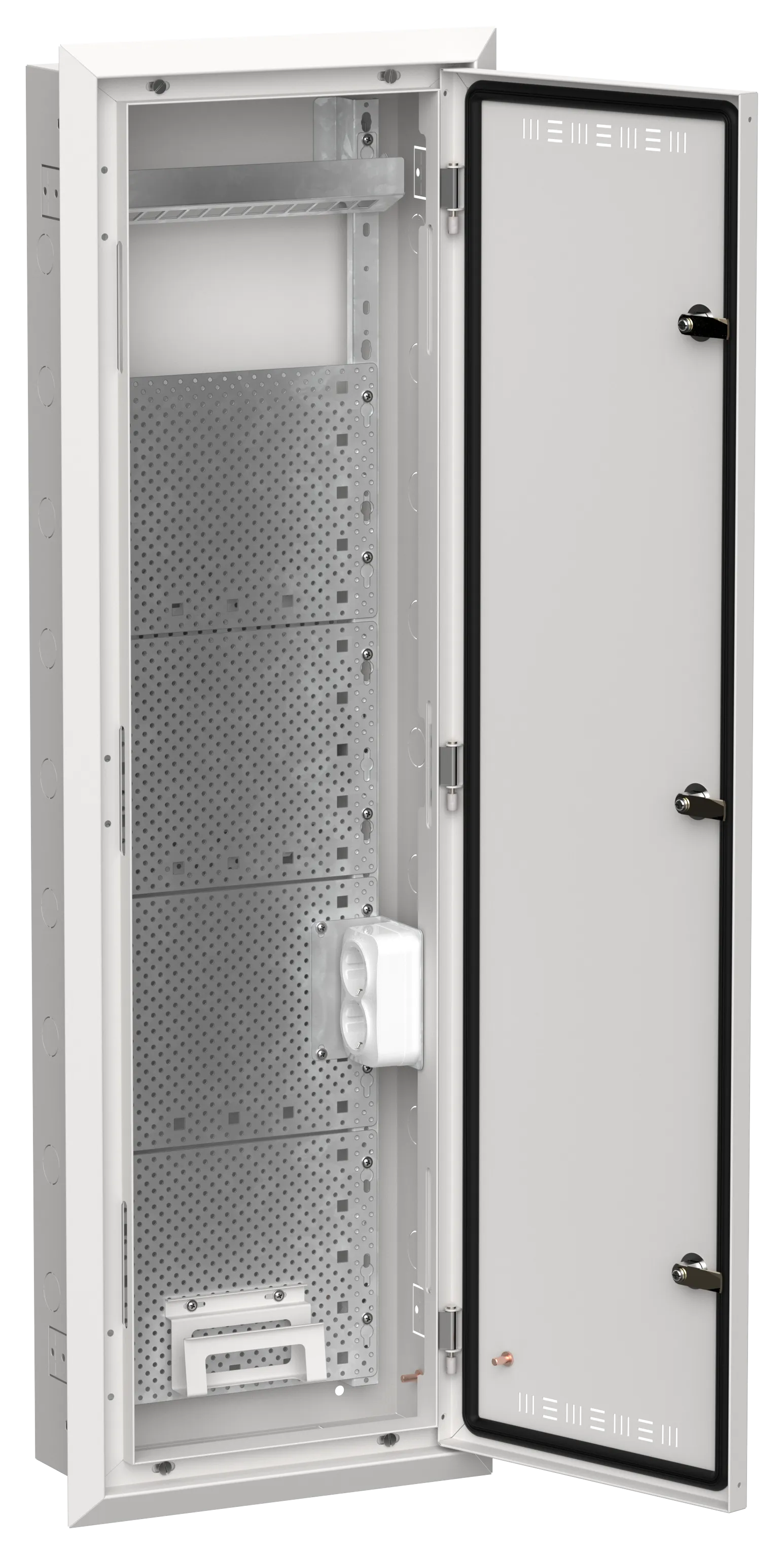 TITAN 5 Корпус мультимедиа ЩРв-84 (1х84) 1130х365х130мм IP30 белый IEK TI5-51-V-084-30